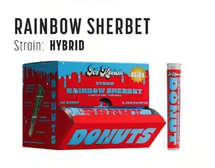 ICE Kream Donut THCA Preroll | 20 CT 2.25G | Rainbow Sherbet (Hybrid)